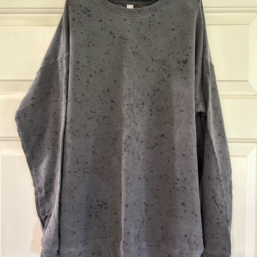 Athleta Charcoal Speckled sweatshirt